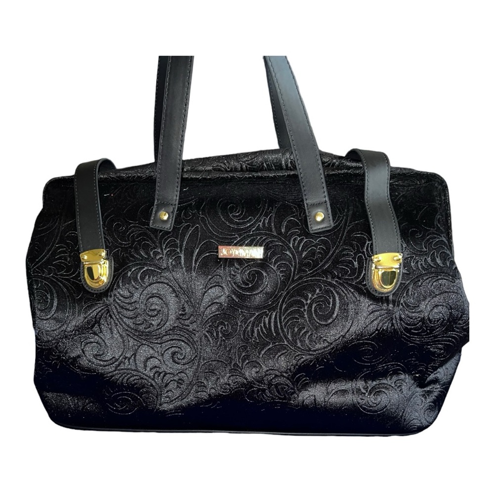 Joy & Iman Black Velvet Traveling Bag